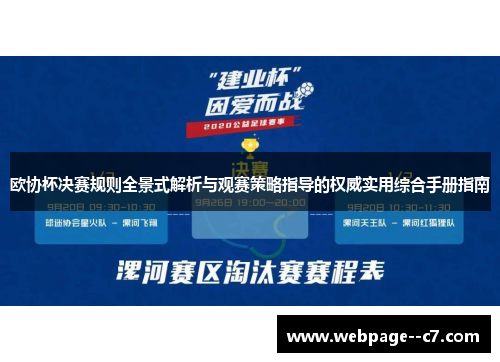 欧协杯决赛规则全景式解析与观赛策略指导的权威实用综合手册指南 欧协杯决赛规则全景式解析与观赛策略指导的权威实用综合手册指南